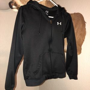 Black Under Armour zip up jacket